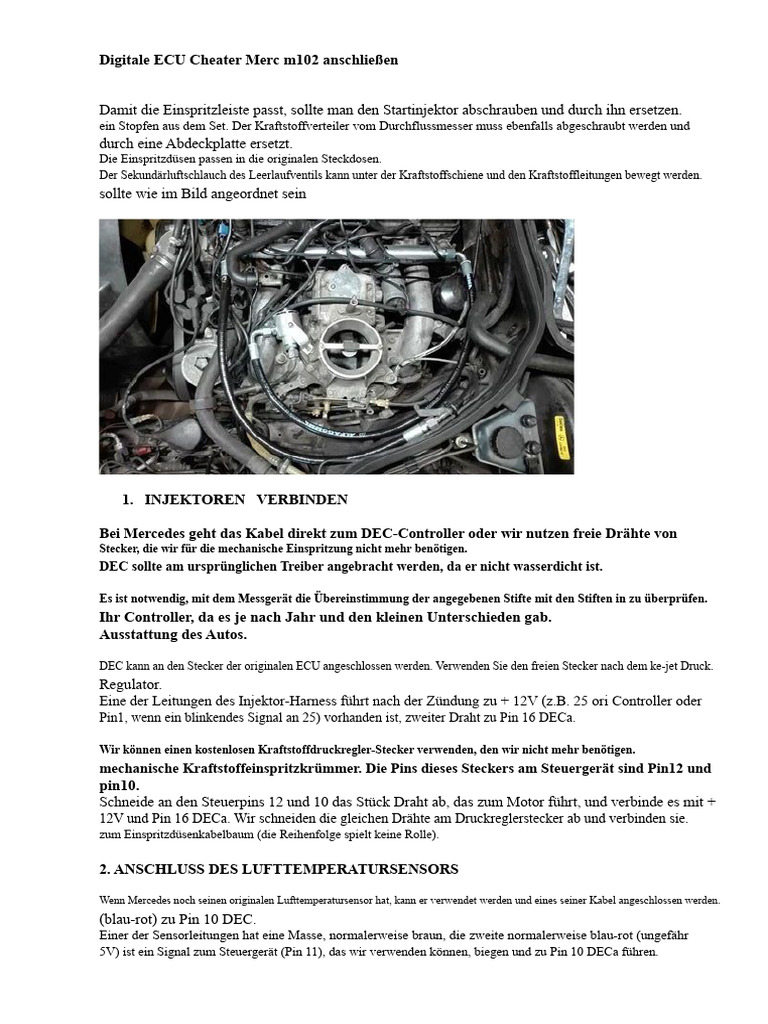 DEC Mit Mercedes m102 Verbinden | PDF