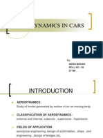 Aerodynamics in Cars