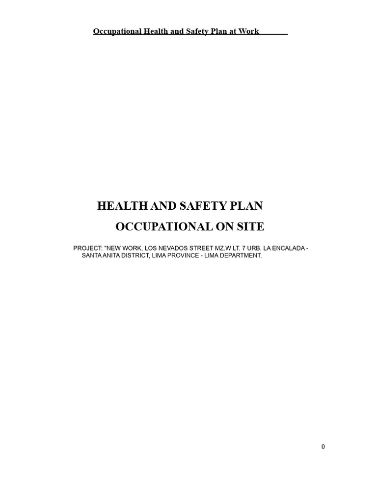 Safety Plan For Santa Anita Worksite 2024 | PDF | Occupational Safety ...