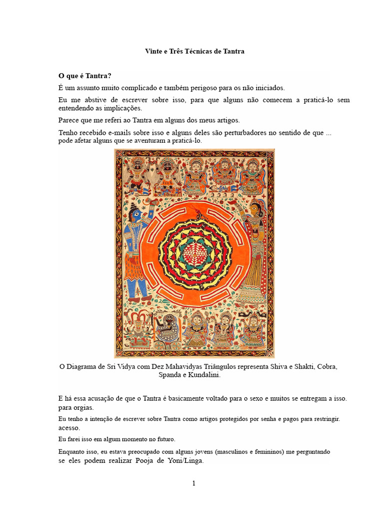 Técnicas Essenciais de Tantra | PDF | Tantra | Filosofia Indiana