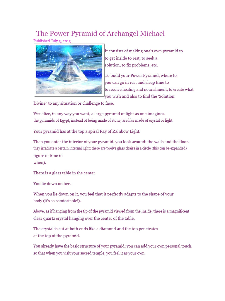 Building Your Power Pyramid for Healing | PDF | Love