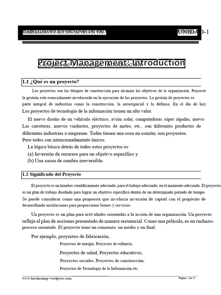 Habilidades Clave en Gestión de Proyectos | PDF | Gestión de proyectos ...