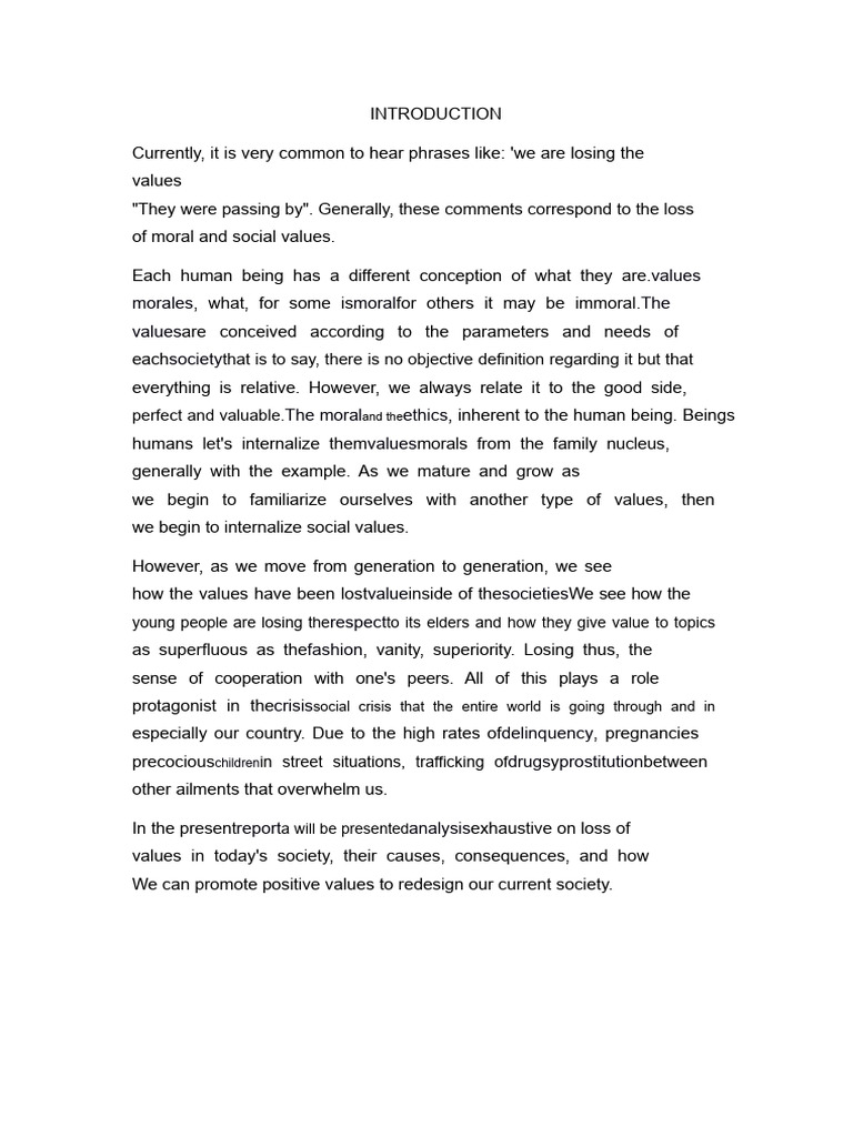 Crisis of Moral Values in Society | PDF | Value (Ethics) | Morality