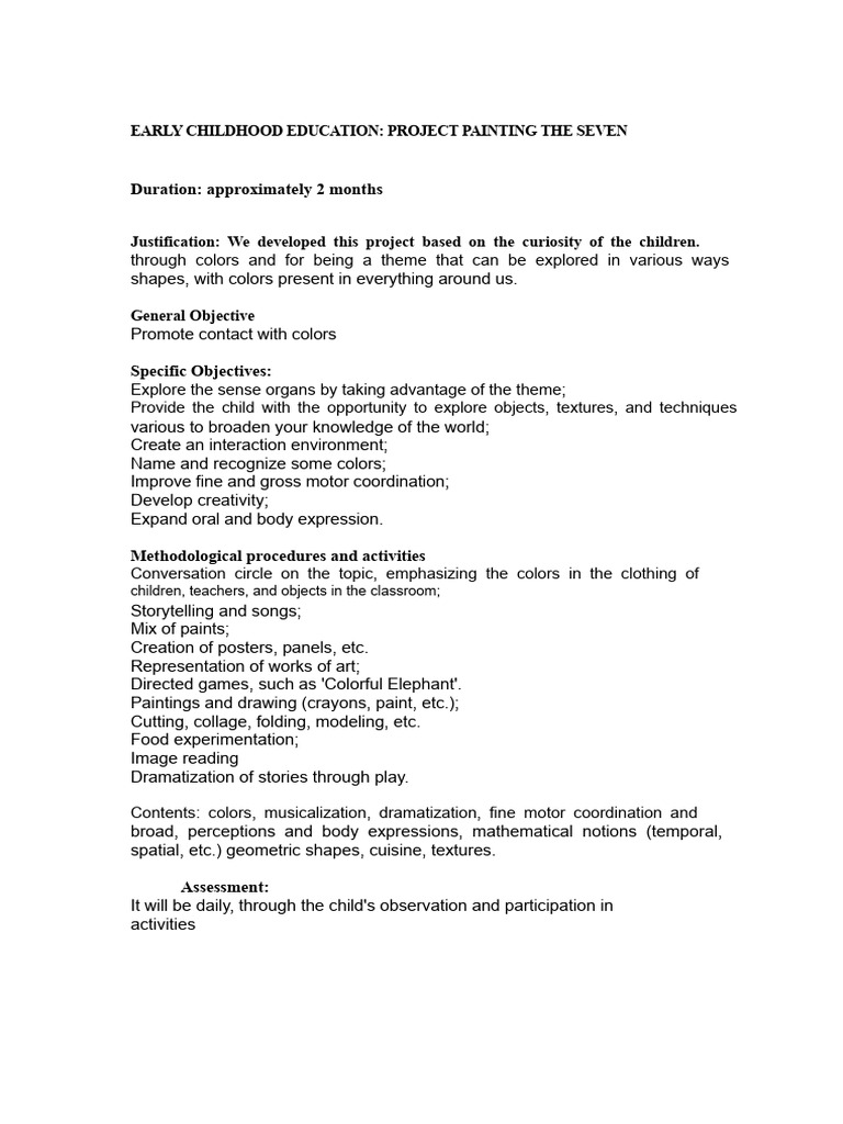 Art Exploration in Early Childhood Education | PDF | Senses | Experience