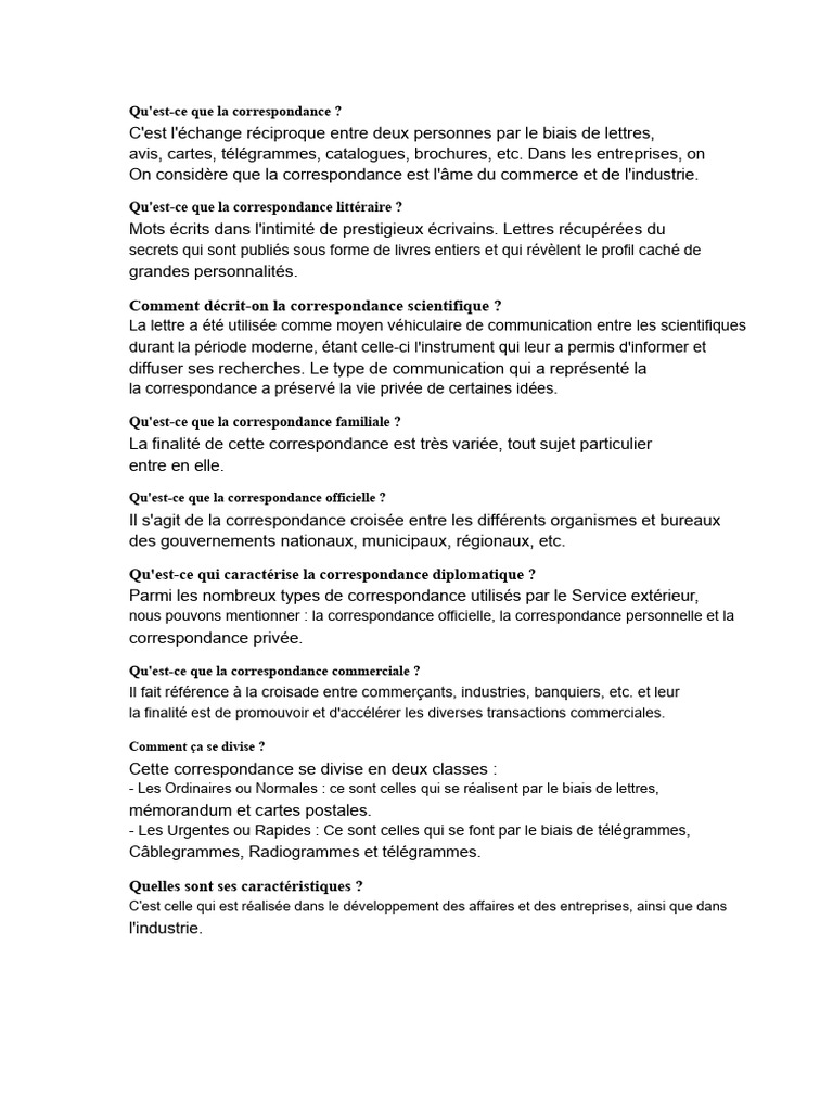 Comprendre la correspondance écrite | PDF | Journalisme