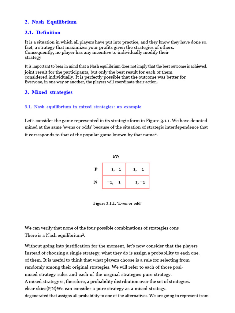 Understanding Nash Equilibrium Concepts | PDF | Systems Theory ...