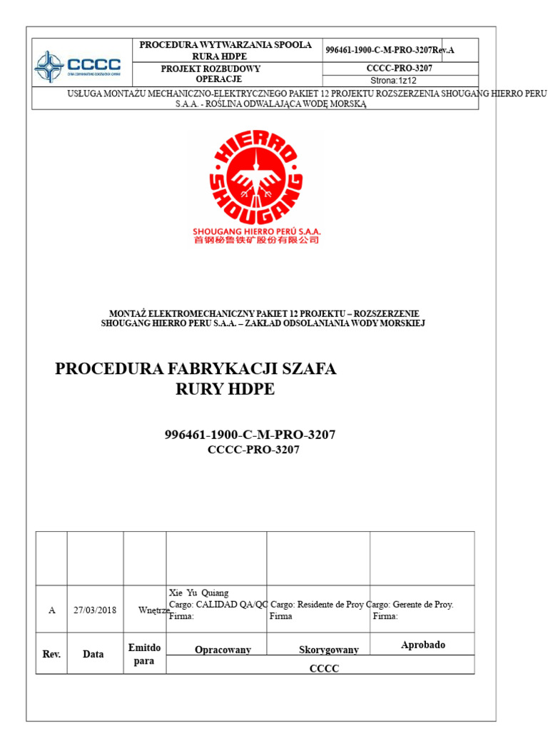 Produkcja Szpuli Z Rur HDPE | PDF