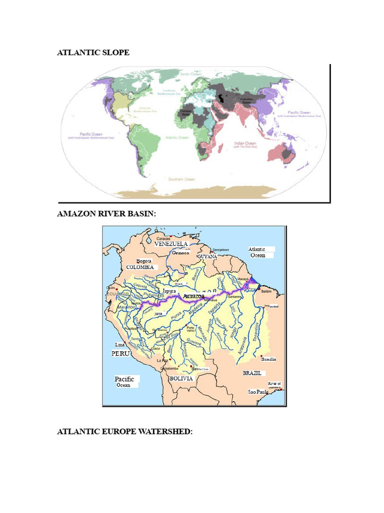 Rivers of The Atlantic Watershed | PDF | Amazon River | Hydrology