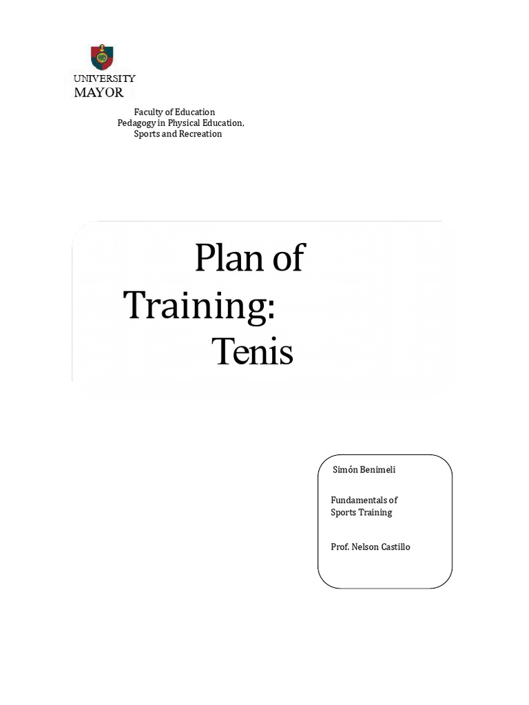 Tennis Training Plan for Athletes | PDF | Knee | Hip