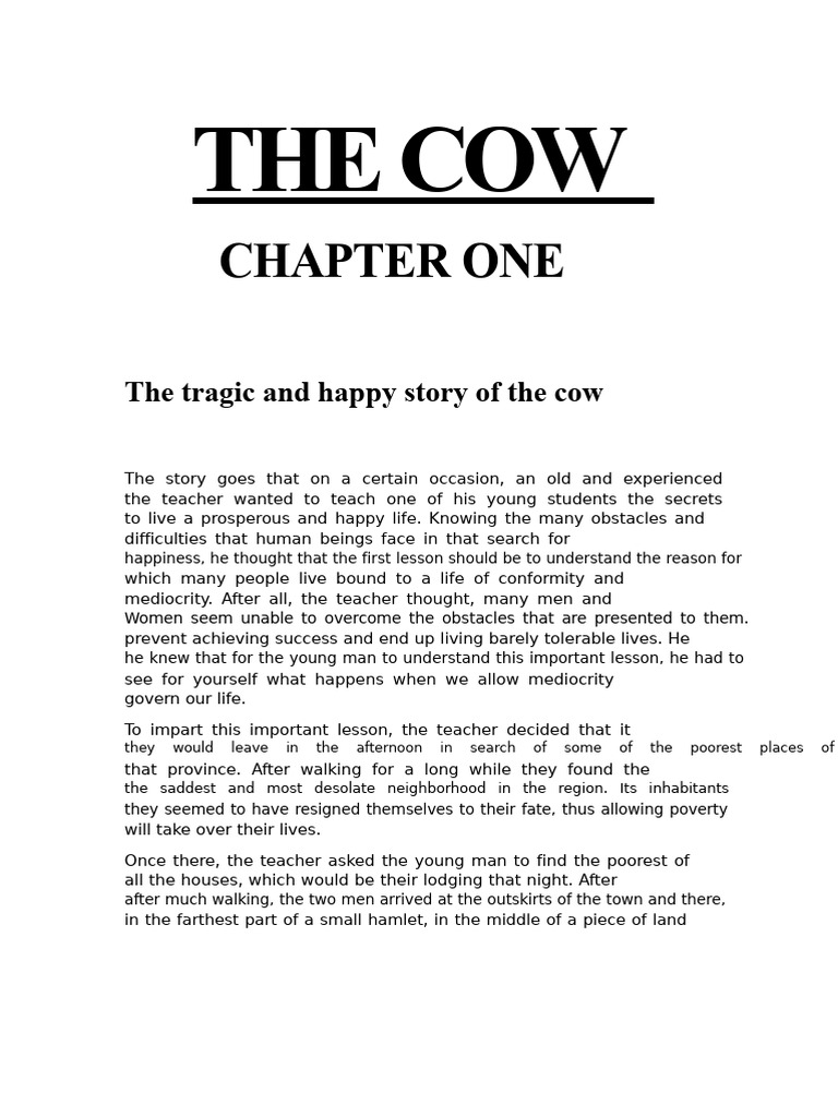 Lesson of the Cow: Overcoming Mediocrity | PDF | Fear | Rationality