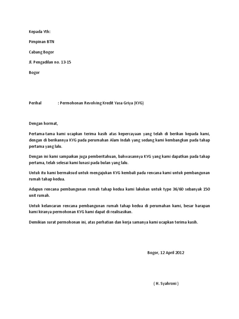 Contoh Surat Lamaran Pekerjaan Quality Control - Surat 10