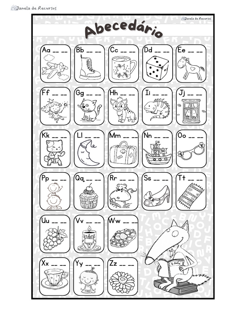 Alfabeto e Vocabulário Ilustrado | PDF