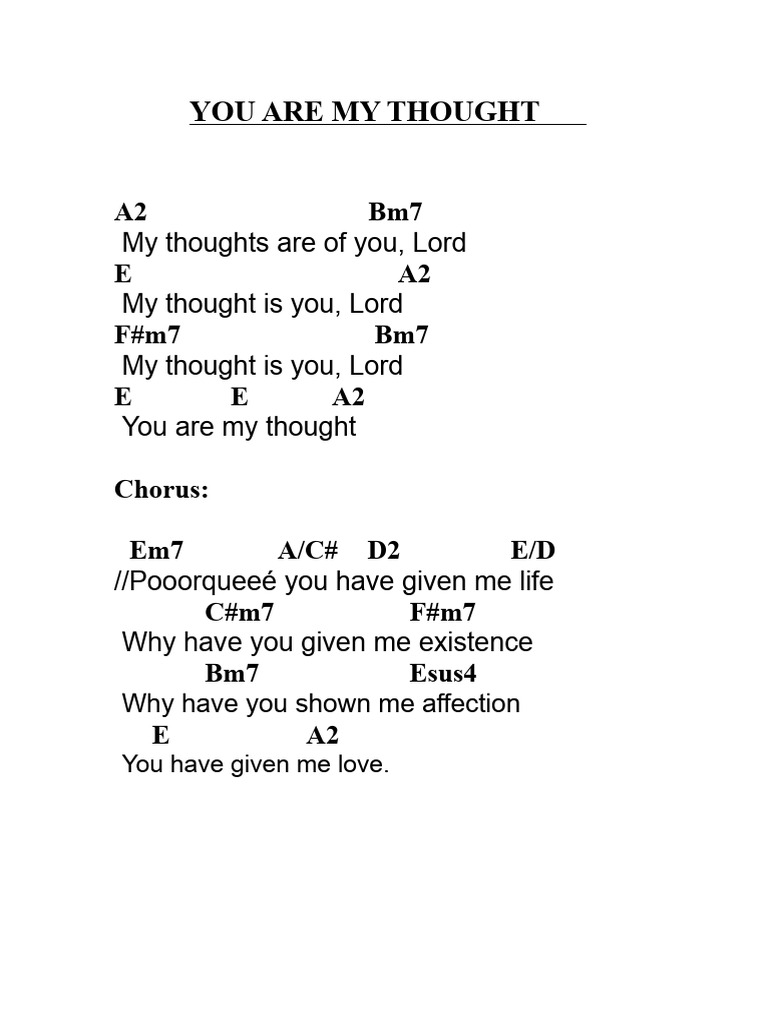 My Thought Is You | PDF