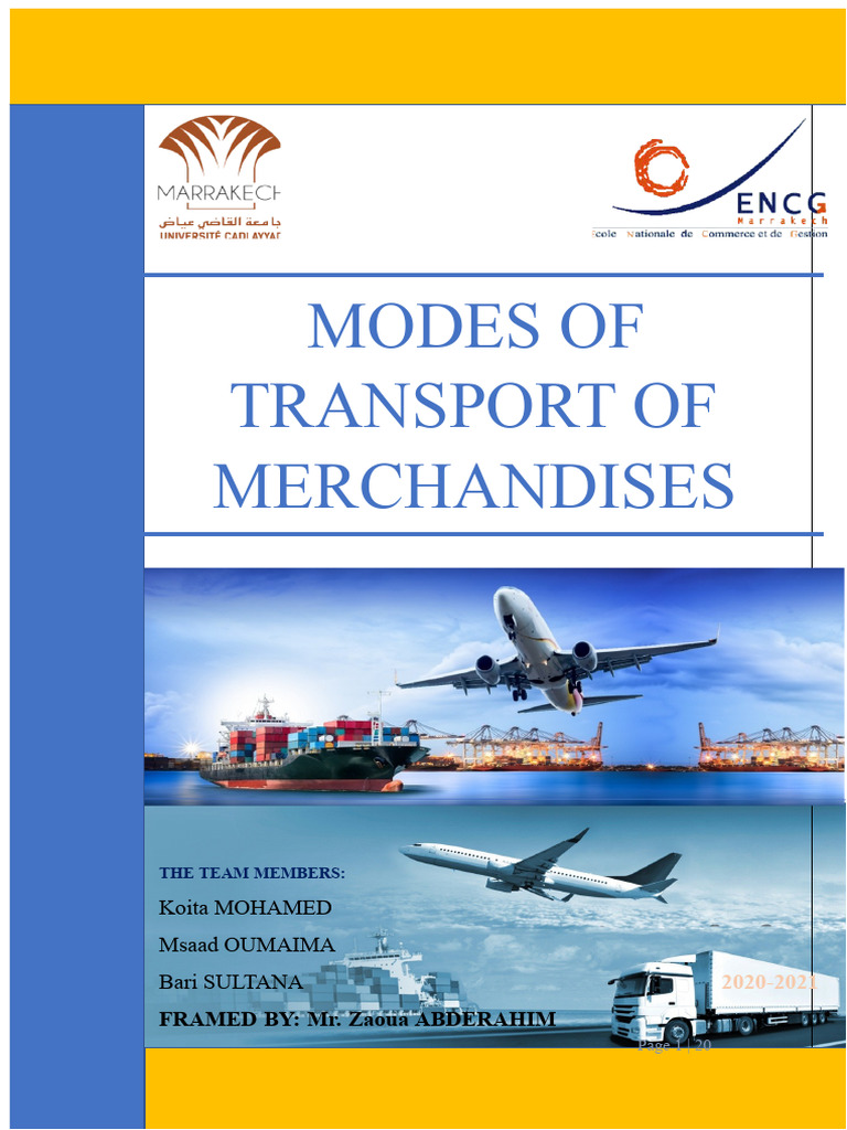 Modes of Merchandise Transport Explained | PDF | Cargo | Transport