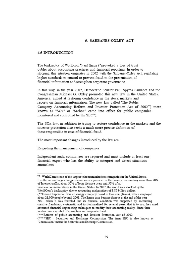 Sarbanes-Oxley Act | PDF | Sarbanes–Oxley Act | Internal Control