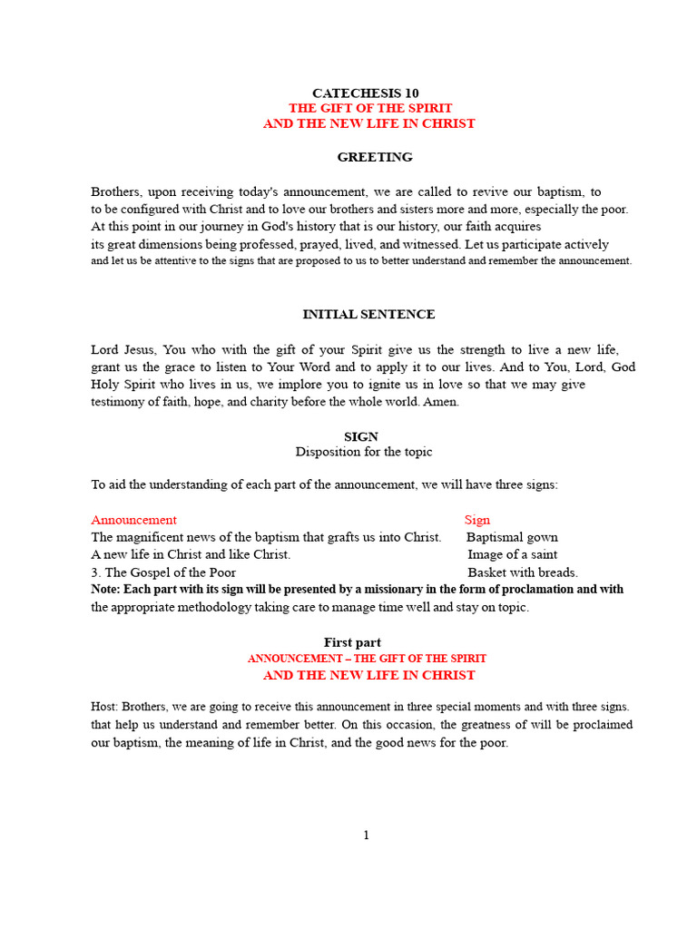 New Life in Christ Through Baptism | PDF | Baptism | Jesus