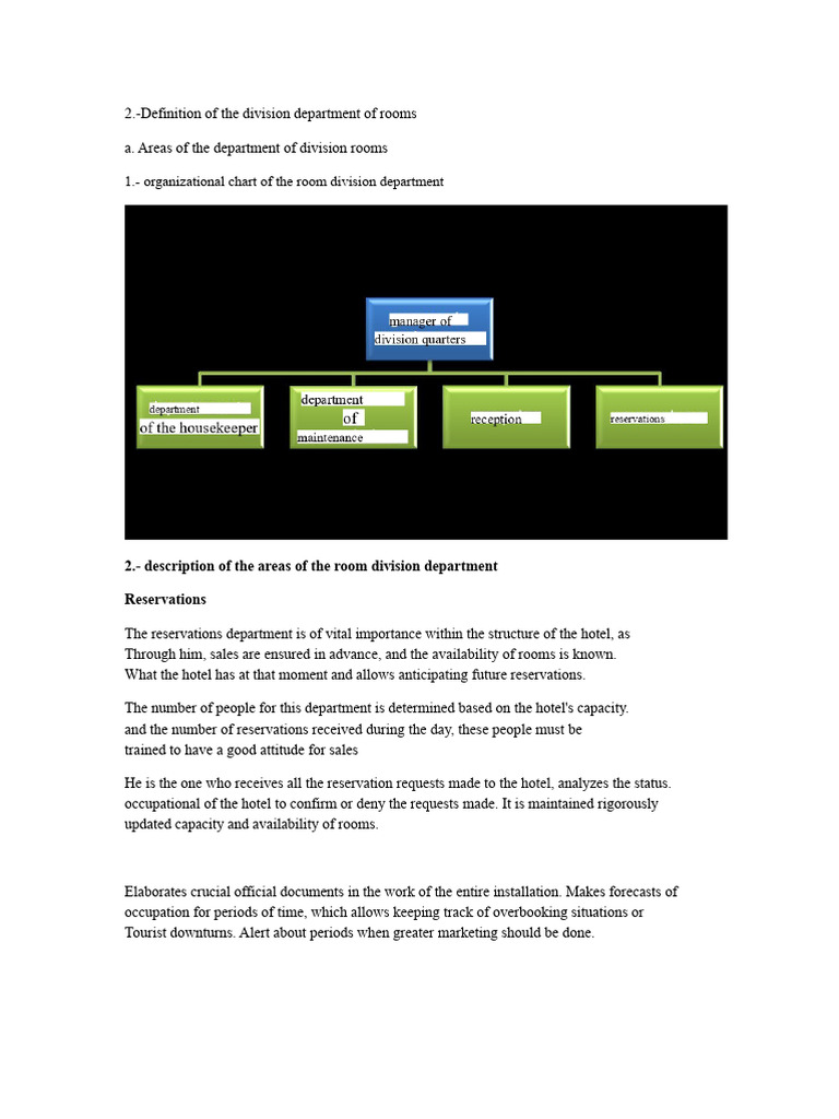 Project of Division Rooms Topic 2 | PDF | Housekeeping | Waiting Staff