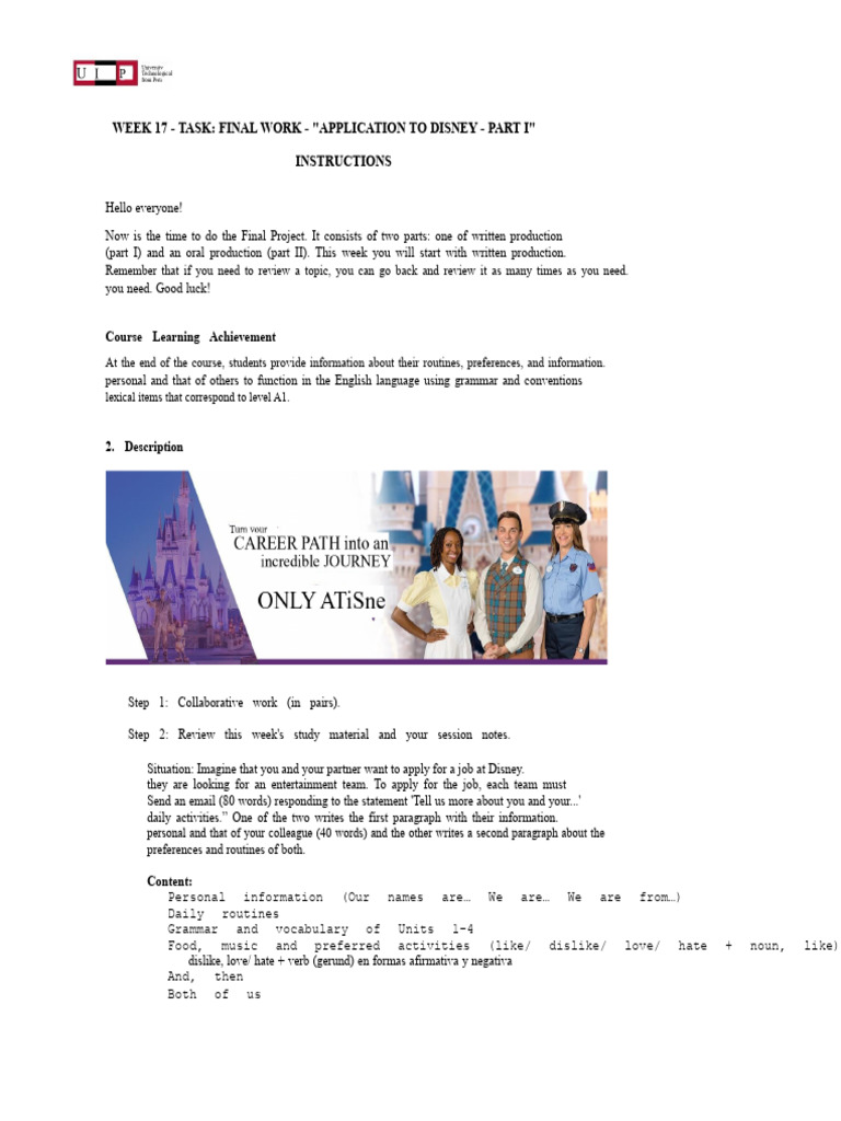 Week 17 - Document - PROJECT - Part 1 | PDF | Grammar | Linguistics