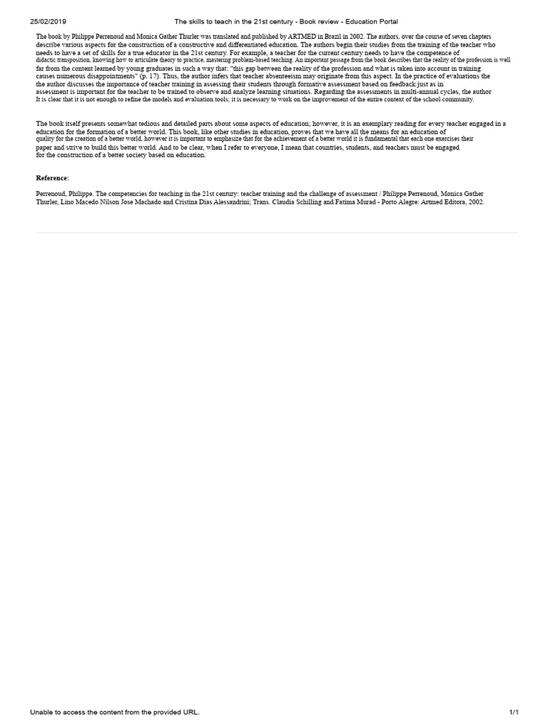 The Skills For Teaching in The 21st Century - Book Review - Education ...