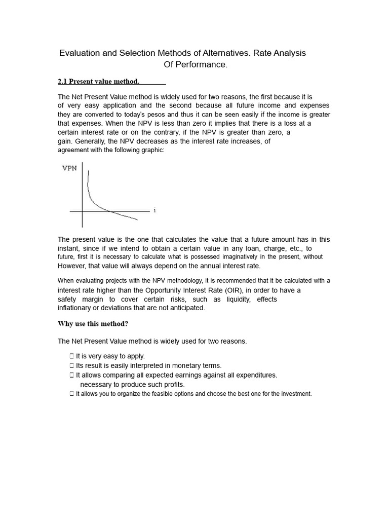 Economic Engineering Unit 2 | PDF | Net Present Value | Internal Rate ...