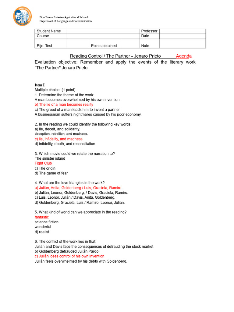 Reading Control The Partner (2) Guideline | PDF | Deception