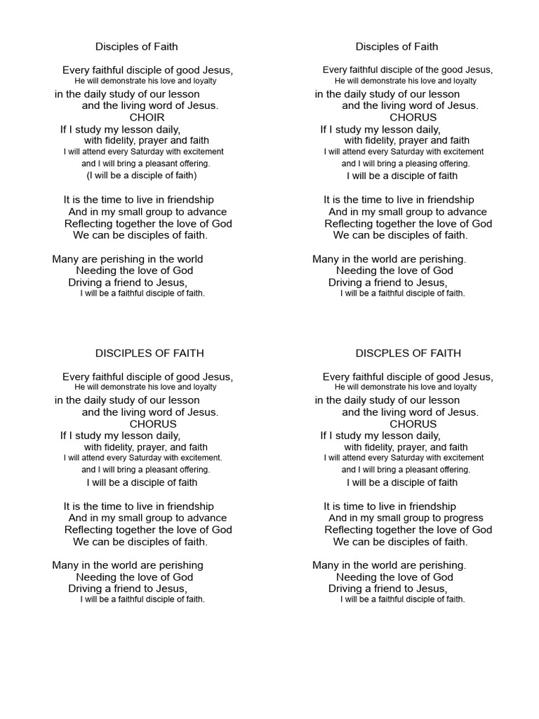 Discipleship and Faithful Living | PDF | Love | Disciple (Christianity)
