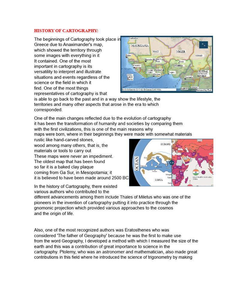 Evolution of Cartography Through History | PDF | Geography | Cartography