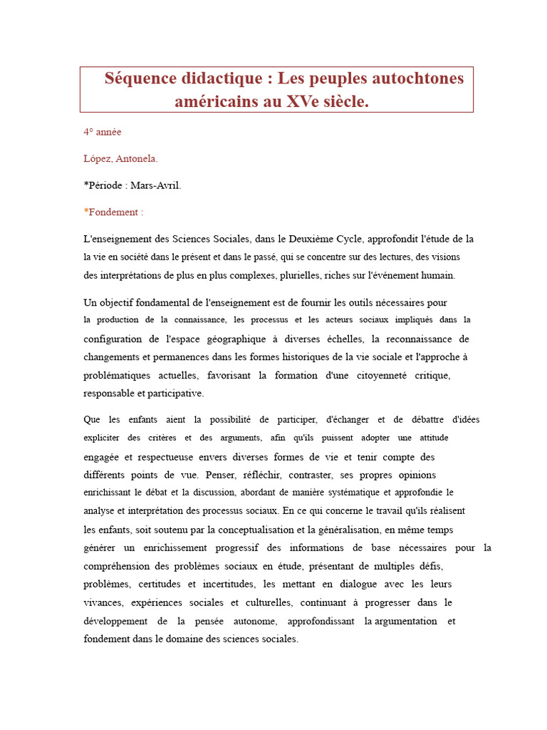 Peuples autochtones américains au XVe siècle | PDF
