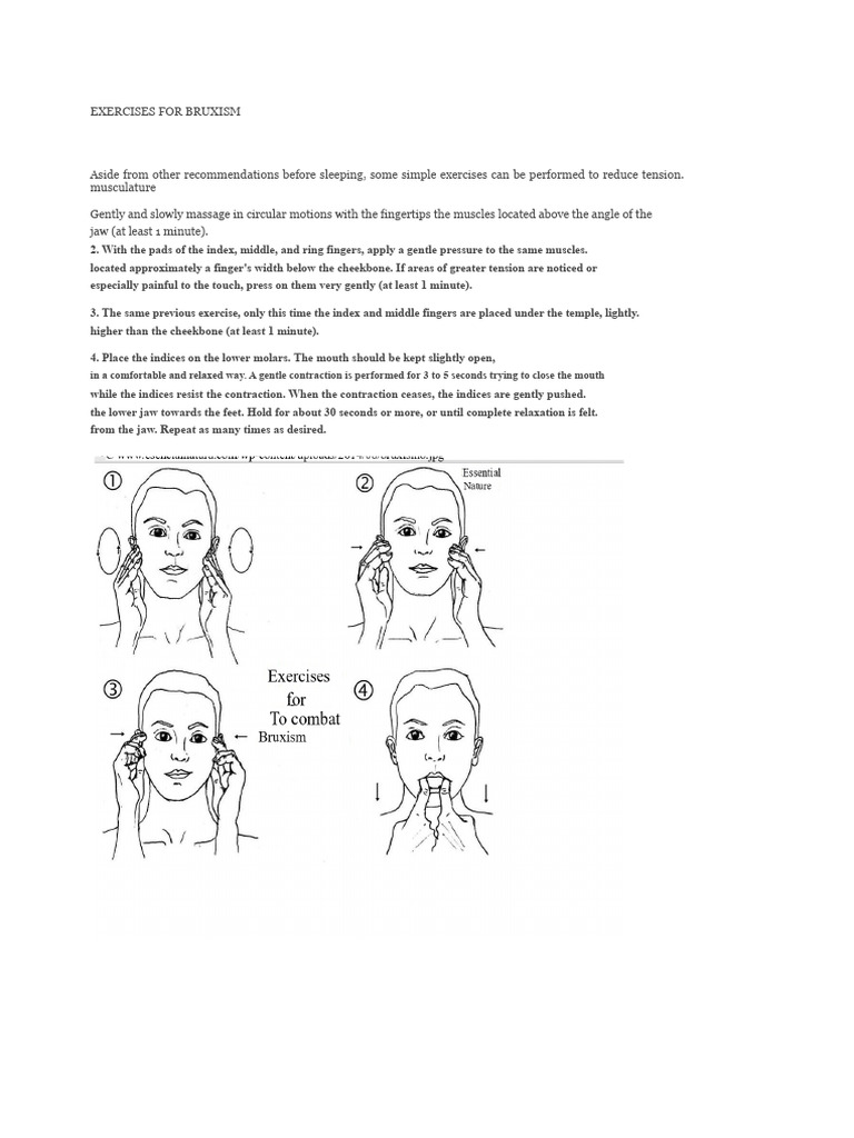 Bruxism Relief Exercises Guide | PDF