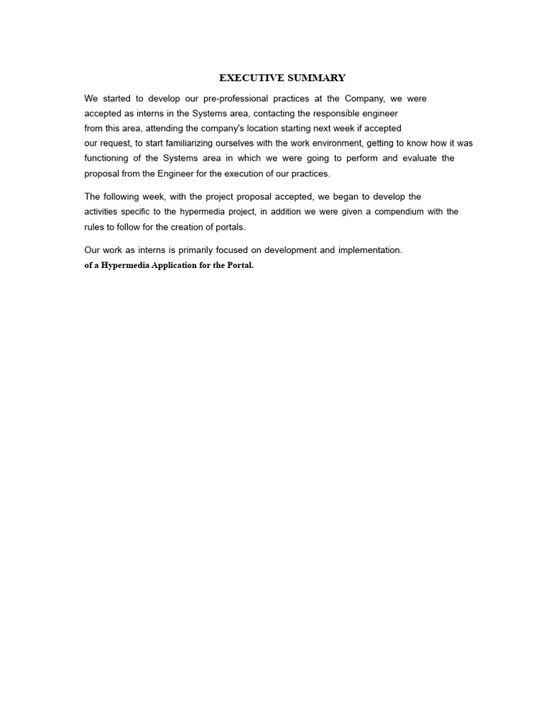 Internship Experience in Hypermedia Development | PDF | Systems ...