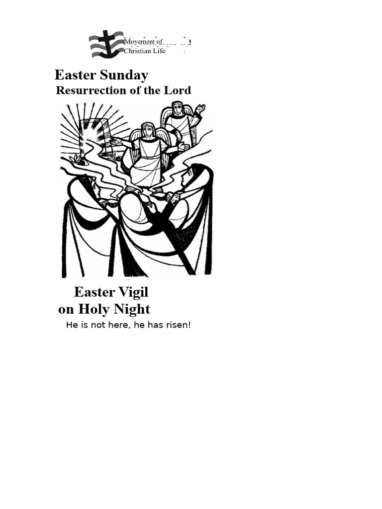 Easter Sunday Liturgy and Celebrations | PDF | Eucharist | Glory (Religion)