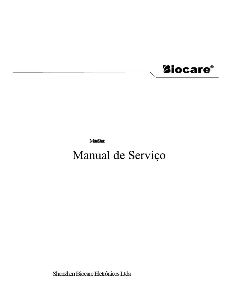 ManualDeServiço (Im 7 - Im8) | PDF | Pressão sanguínea | Frequência ...