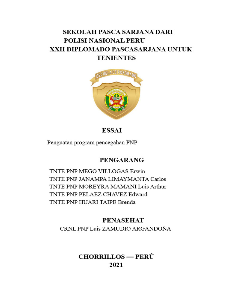 Penguatan Program Pencegahan PNP | PDF