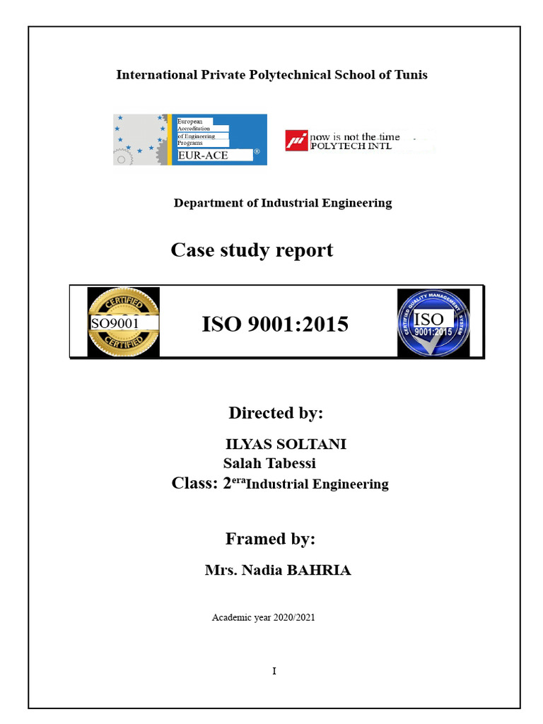 ISO 9001:2015 Quality Management Case Study | PDF | Quality Management ...