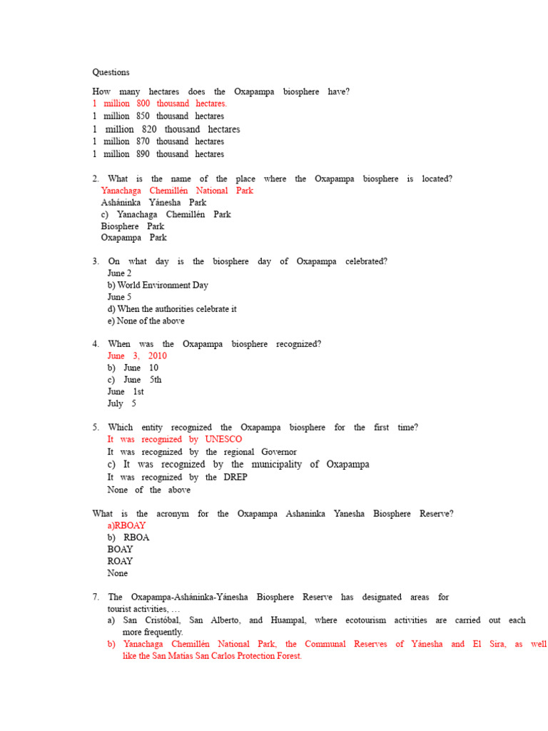 Biosphere Exam | PDF | Earth Sciences | Natural Environment