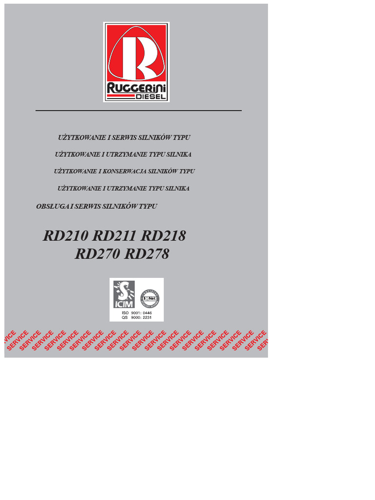 Ruggerini RD 210 270 | PDF