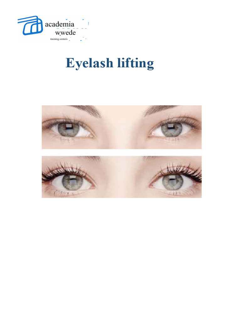 Manual Lifting of Eyelashes | PDF | Adhesive