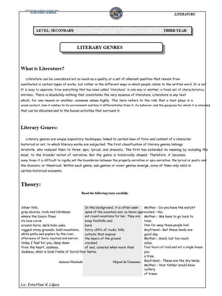 Understanding Literary Genres in Literature | PDF | Genre | Narrative