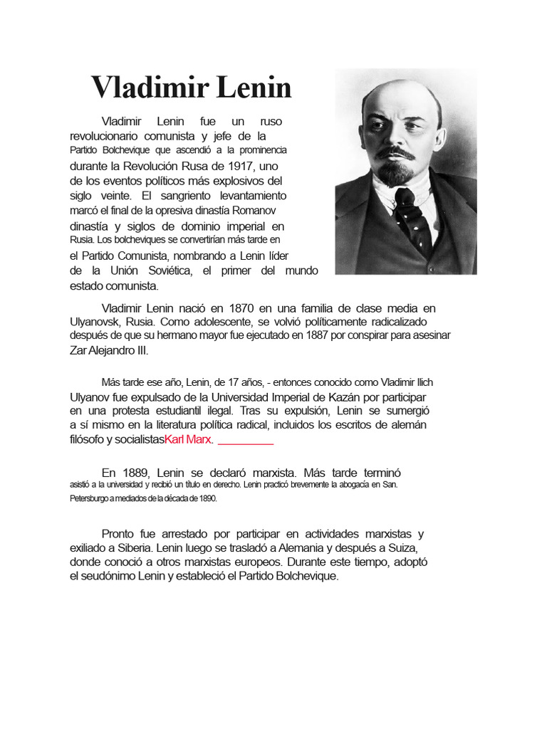 Vladimir Lenin | PDF