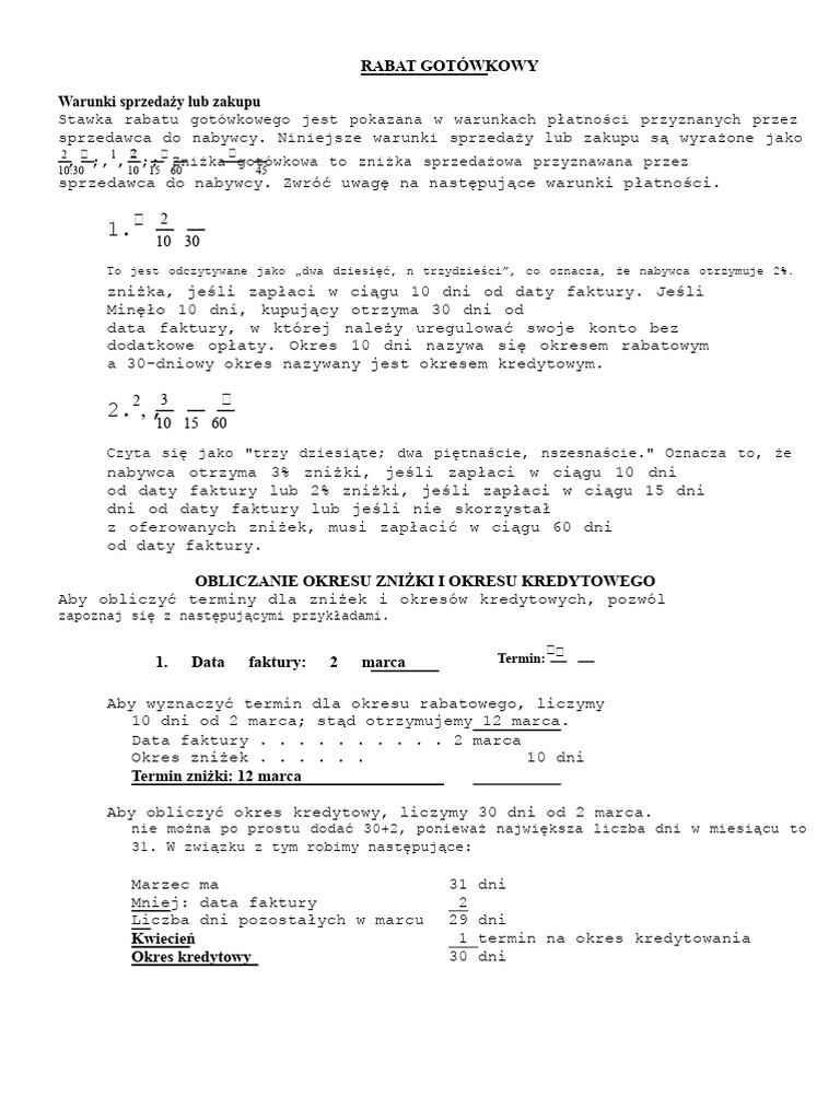 Cash Discount | PDF