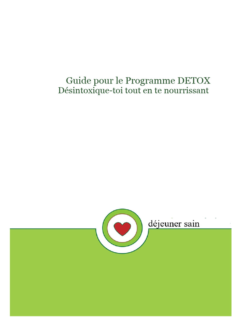 Programme DETOX : Guide Complet et Aliments | PDF | Nutriments | Fruit