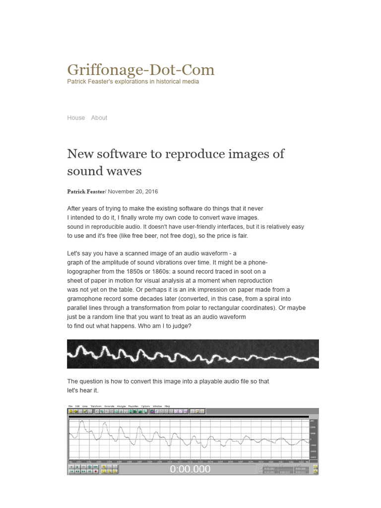 New Software To Reproduce Images of Sound Waves - Griffonage-Dot-Com ...