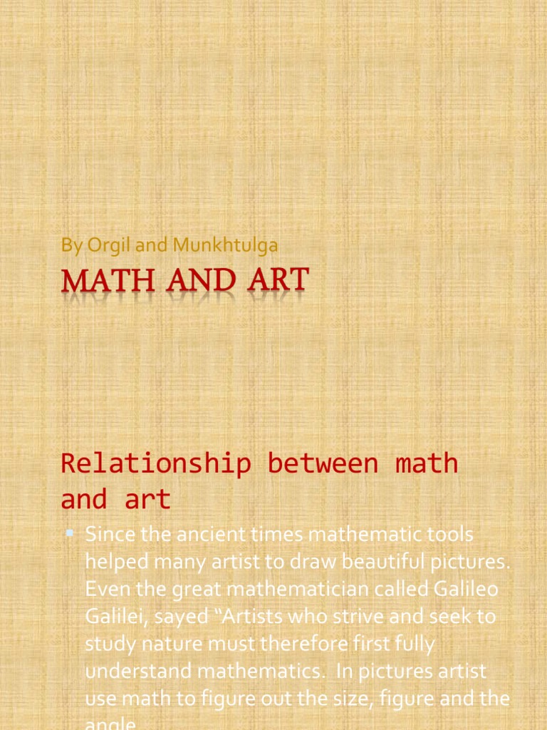 Math's Influence on Art Through History | PDF
