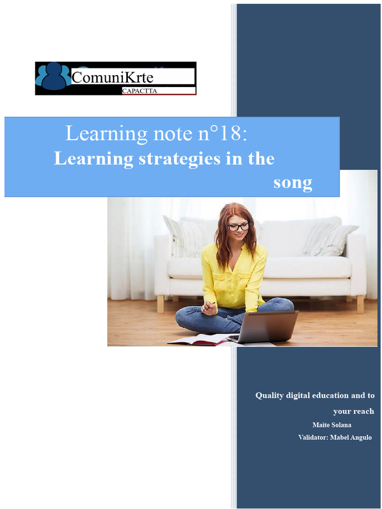 Learning Strategies in Singing | PDF | Emotions | Singing