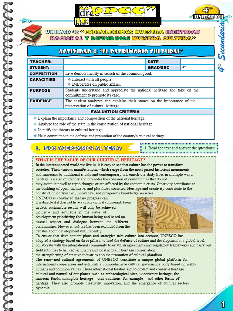 Importance of Cultural Heritage in Peru | PDF | Cultural Heritage | Peru