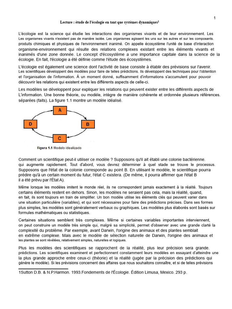 Modèles écologiques et systèmes dynamiques | PDF | Écologie | Écosystème