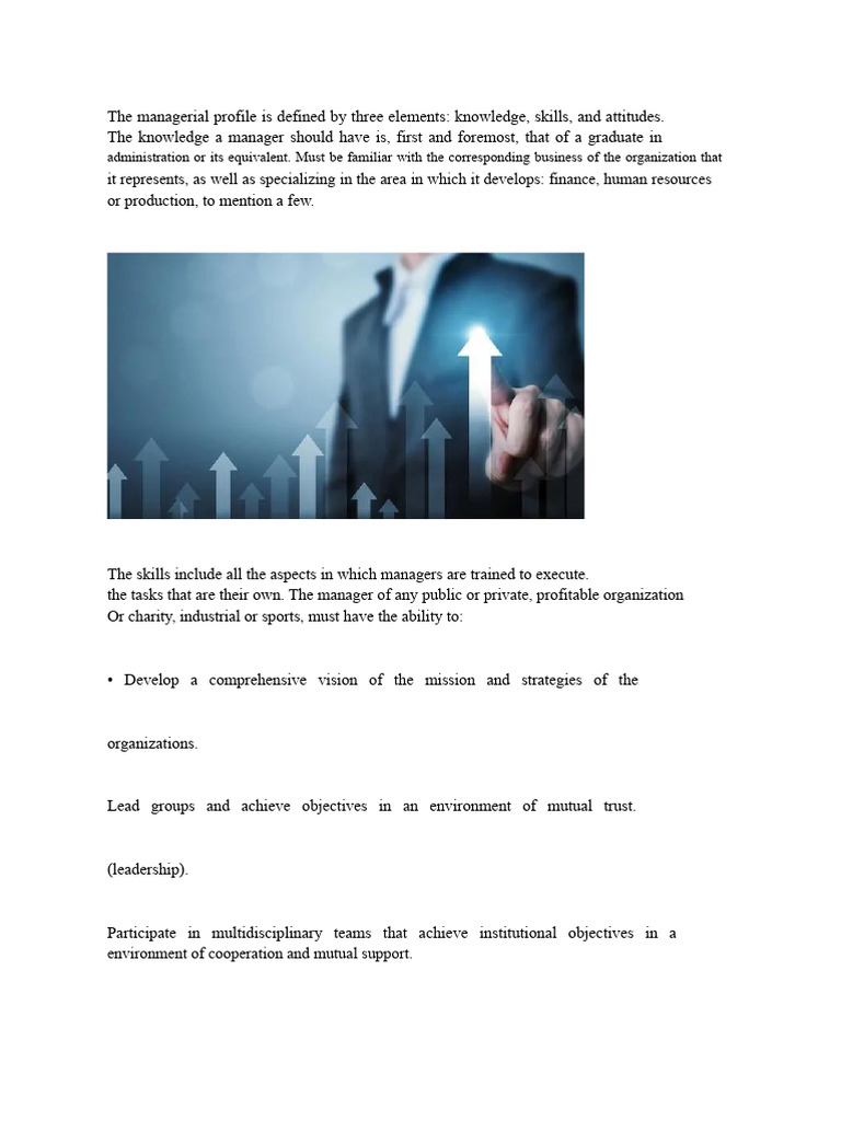 Key Elements of Managerial Profile | PDF