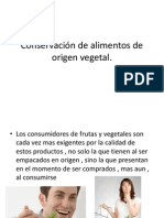 Conservación de Alimentos de Origen Vegetal