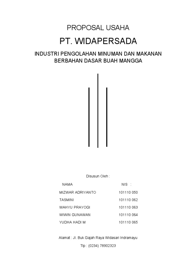 Cover Proposal Usaha