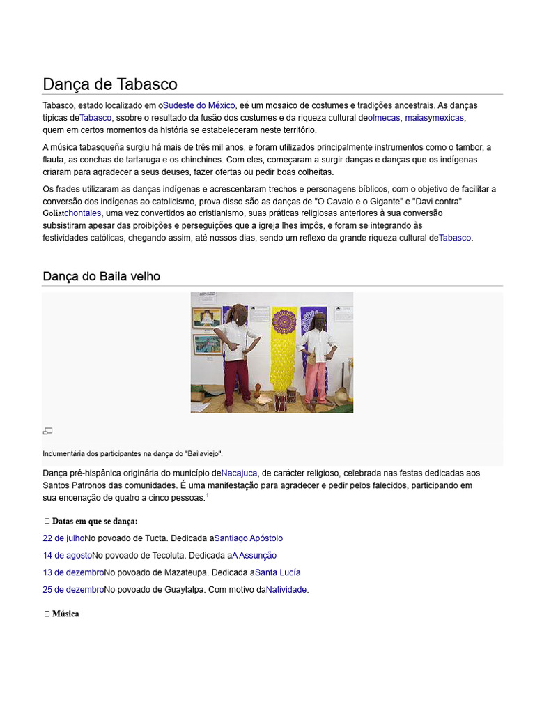 Dança do Bailaviejo em Tabasco | PDF | Aves | Sacrifício